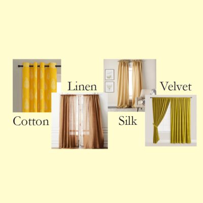 types of curtain material